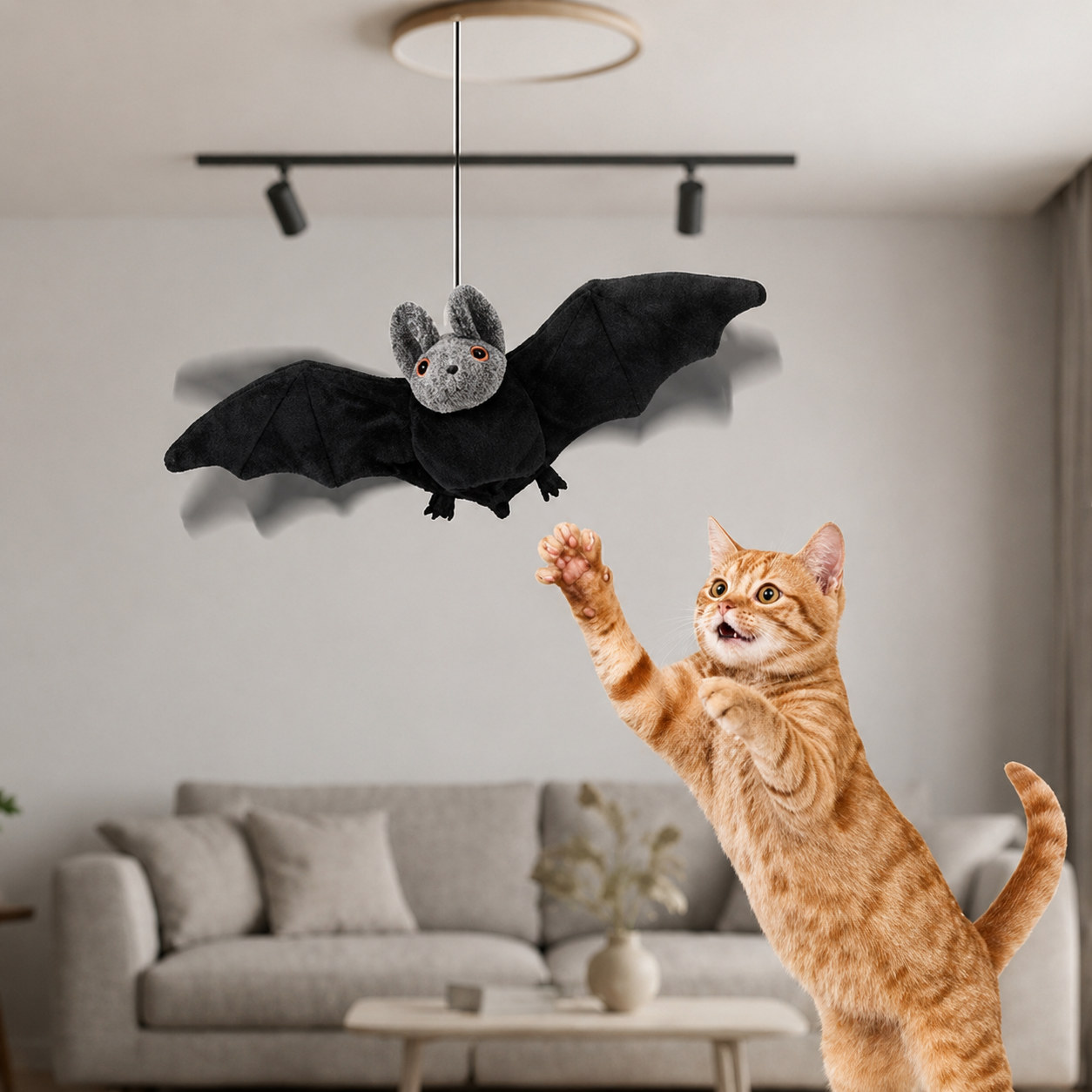 NESLEMY Electric Bat Pet Toy