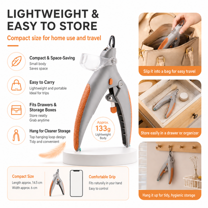Clinclii LED Pet nail clippers