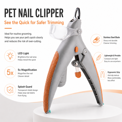 Clinclii LED Pet nail clippers