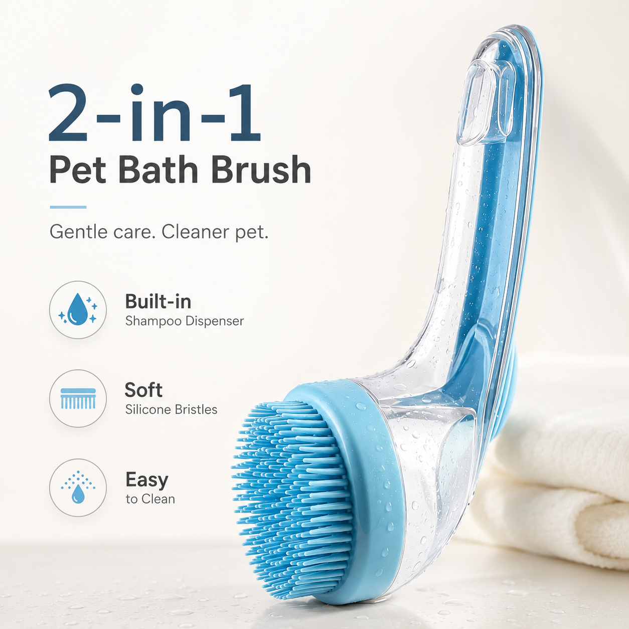 Pet grooming brush