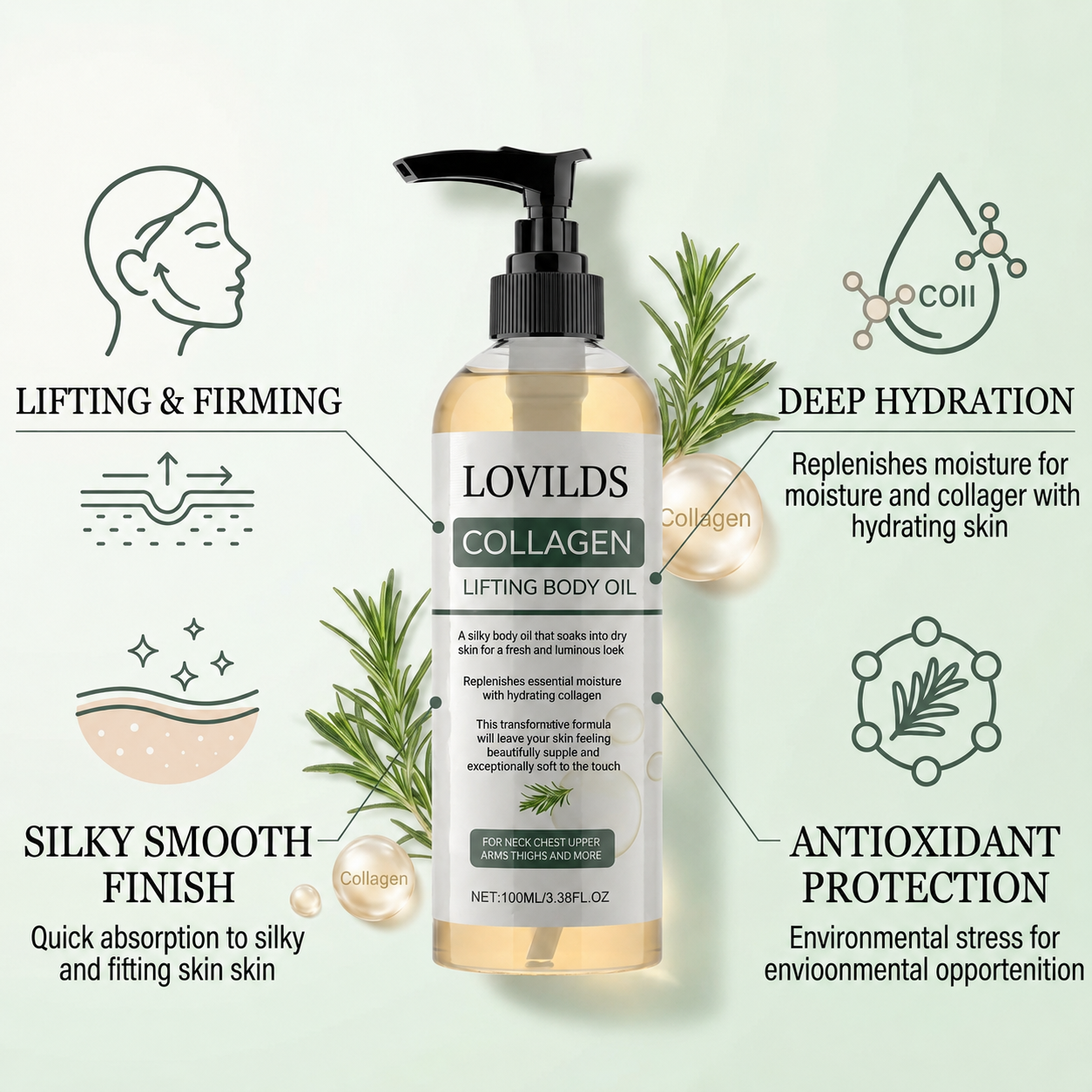 LOVILDS Collagen Lifting Body Oil