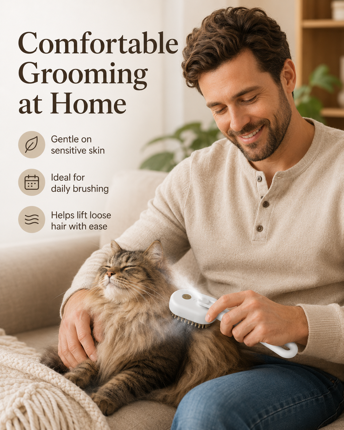 🏆🏆2026 Best-Selling Nebulizing Grooming Comb || Grab Big Discounts Fast