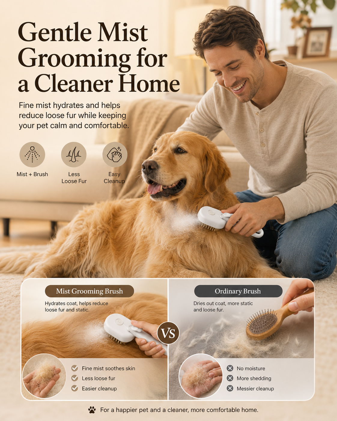 🏆🏆2026 Best-Selling Nebulizing Grooming Comb || Grab Big Discounts Fast