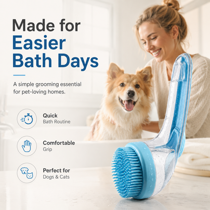 Pet grooming brush